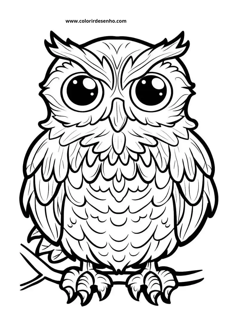 Printable Owl Coloring Pages 171