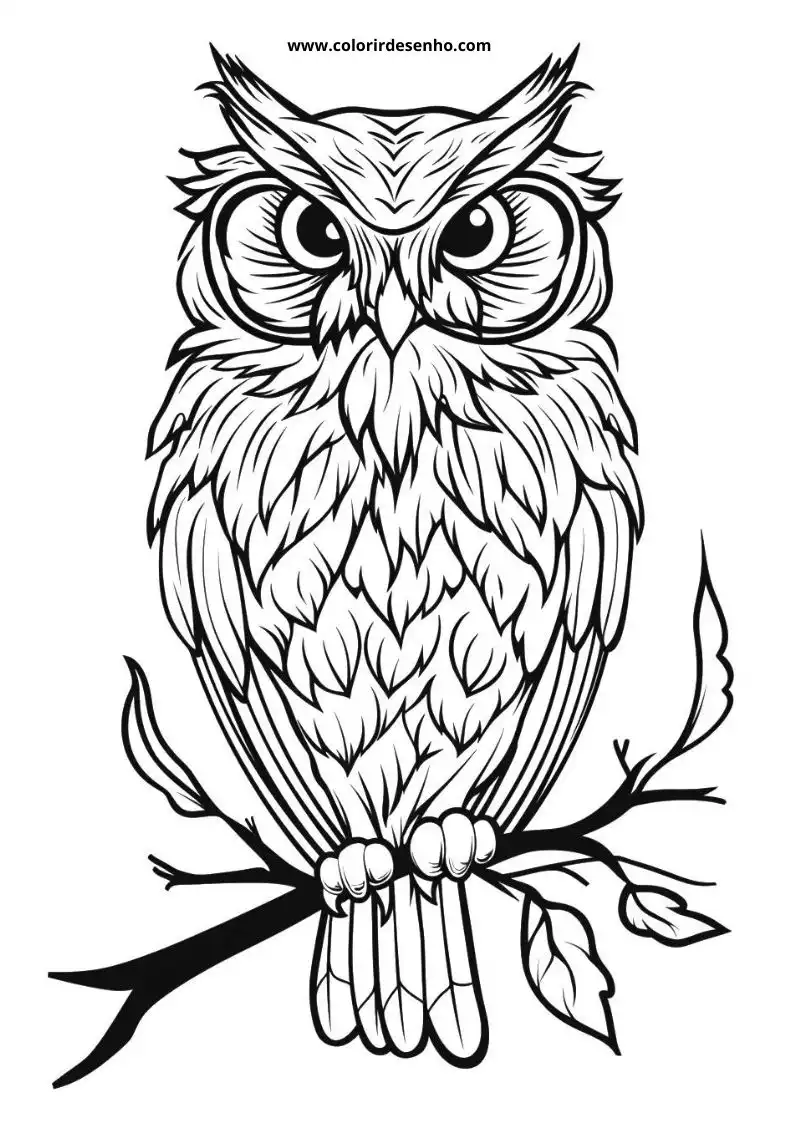 Printable Owl Coloring Pages 172