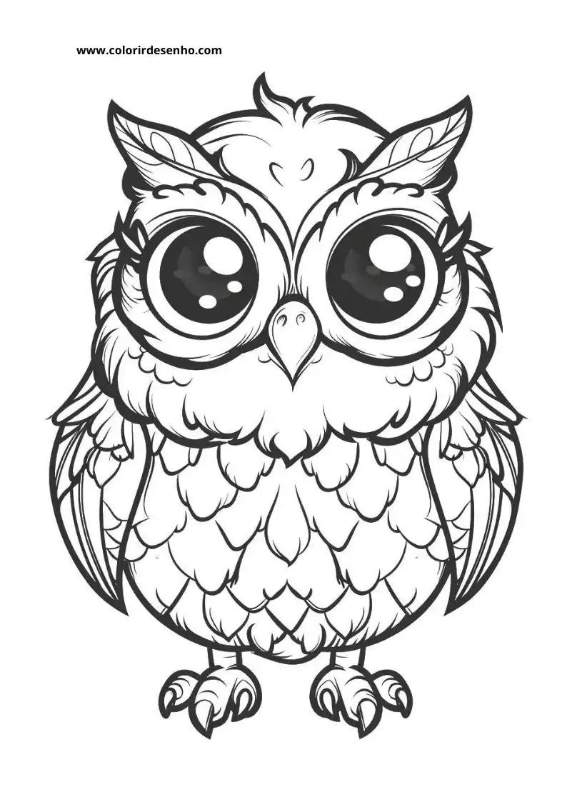 Printable Owl Coloring Pages 174