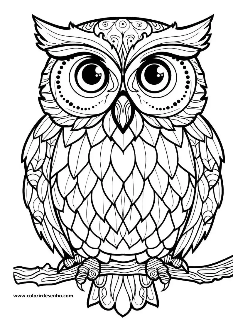 Printable Owl Coloring Pages 177