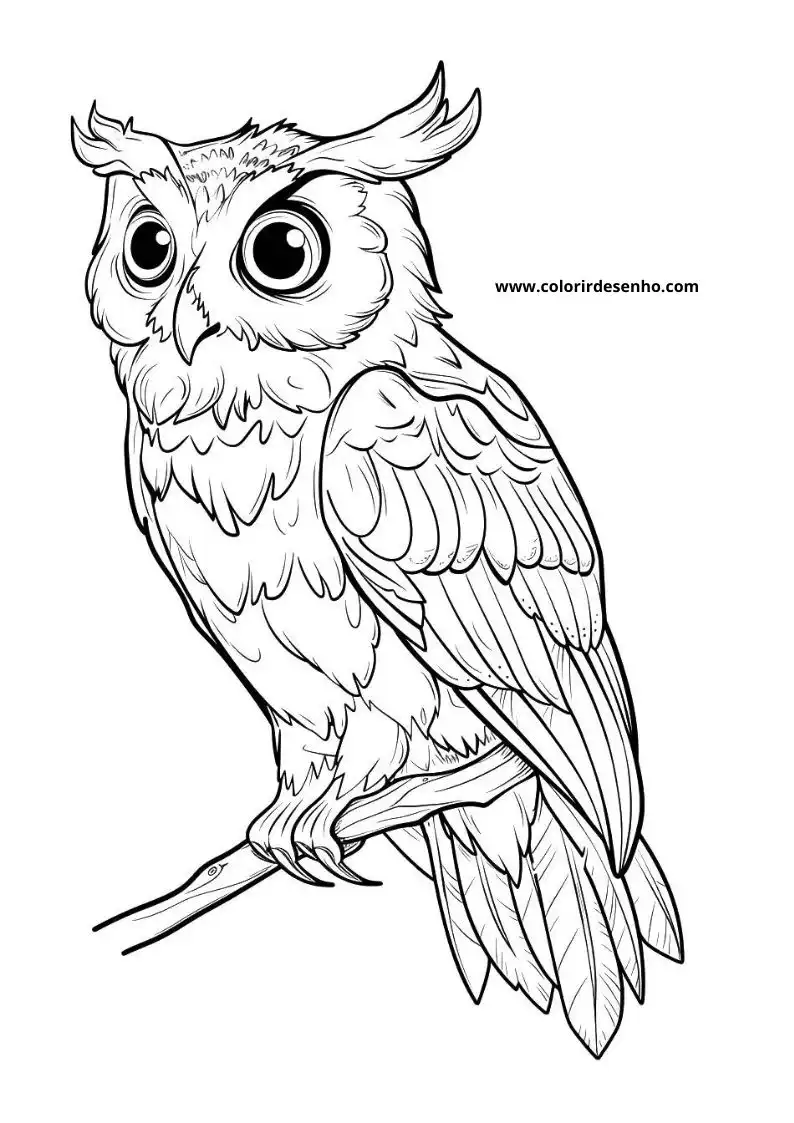 Printable Owl Coloring Pages 178