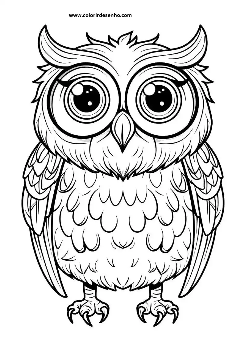 Printable Owl Coloring Pages 180