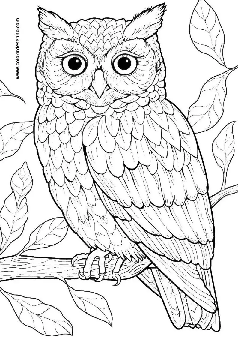 Printable Owl Coloring Pages 181