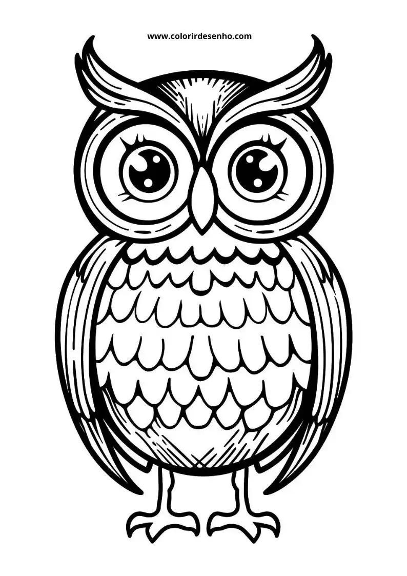 Printable Owl Coloring Pages 182