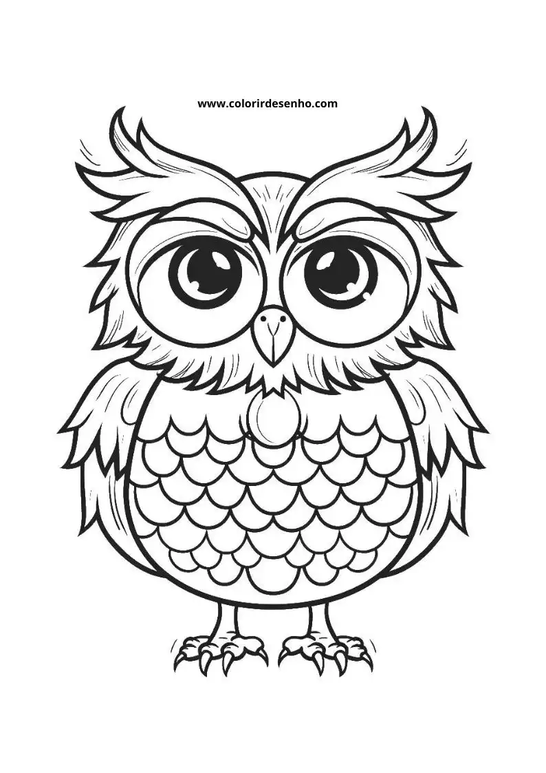 Printable Owl Coloring Pages 183