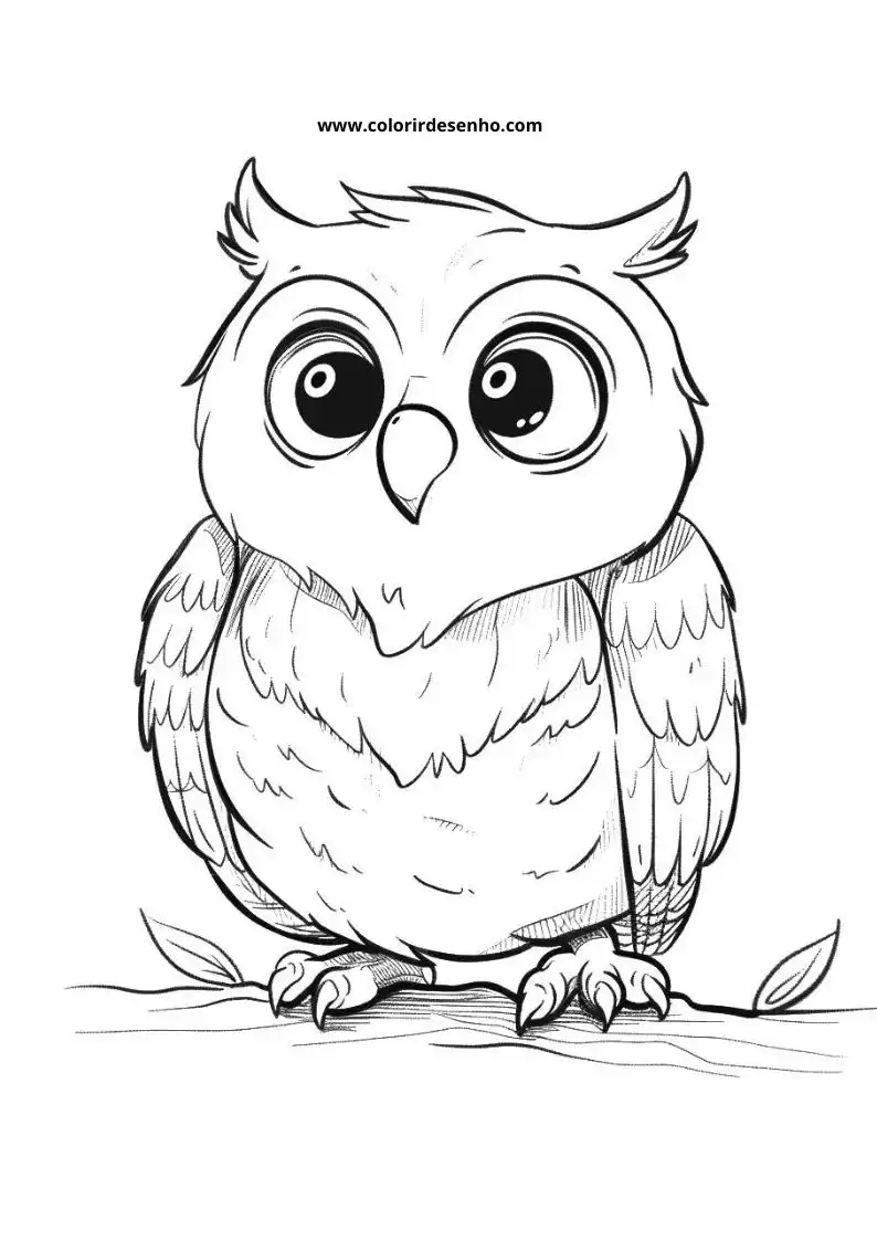 Printable Owl Coloring Pages 185