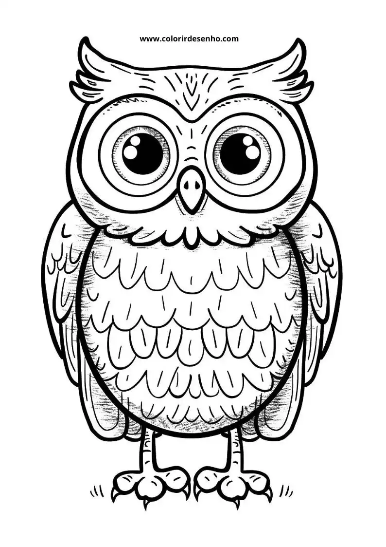 Printable Owl Coloring Pages 186