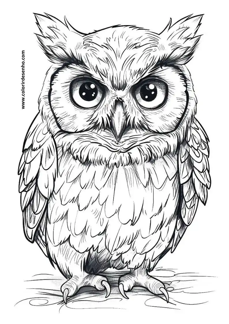 Printable Owl Coloring Pages 187