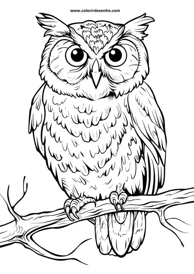 Printable Owl Coloring Pages 188