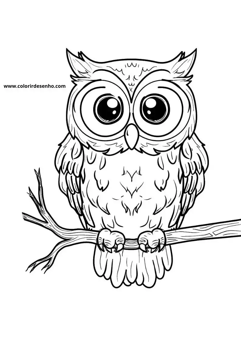 Printable Owl Coloring Pages 189