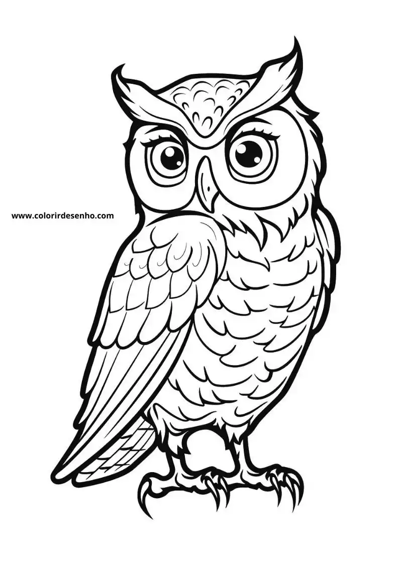 Printable Owl Coloring Pages 191