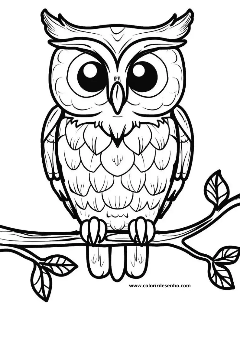 Printable Owl Coloring Pages 192