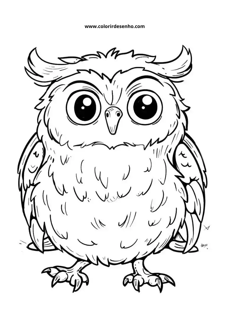 Printable Owl Coloring Pages 193