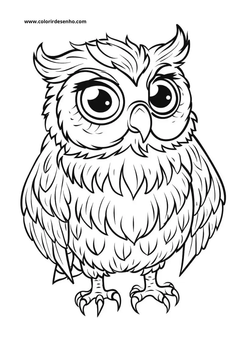 Printable Owl Coloring Pages 195