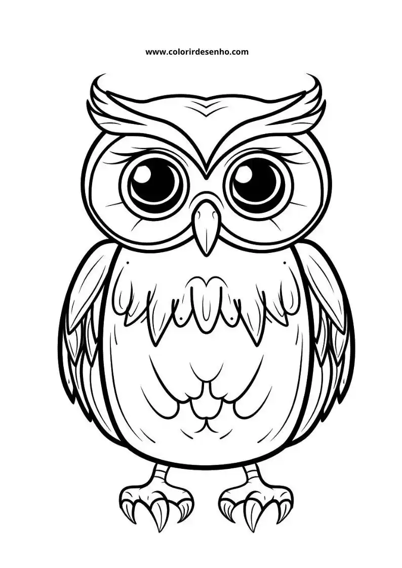 Printable Owl Coloring Pages 197