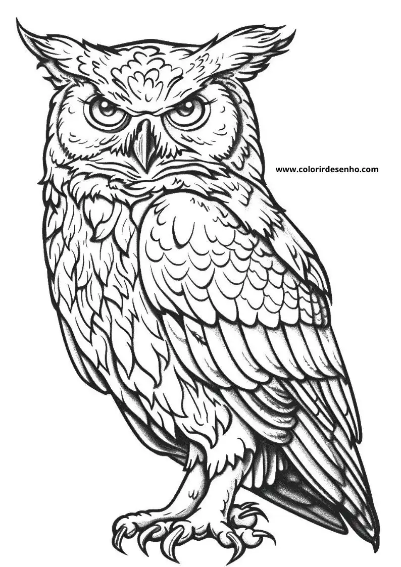 Printable Owl Coloring Pages 199