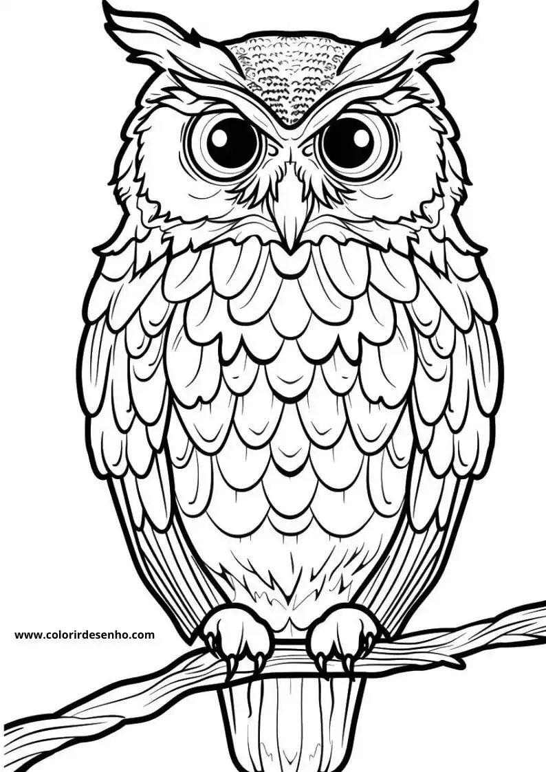 Printable Owl Coloring Pages 200