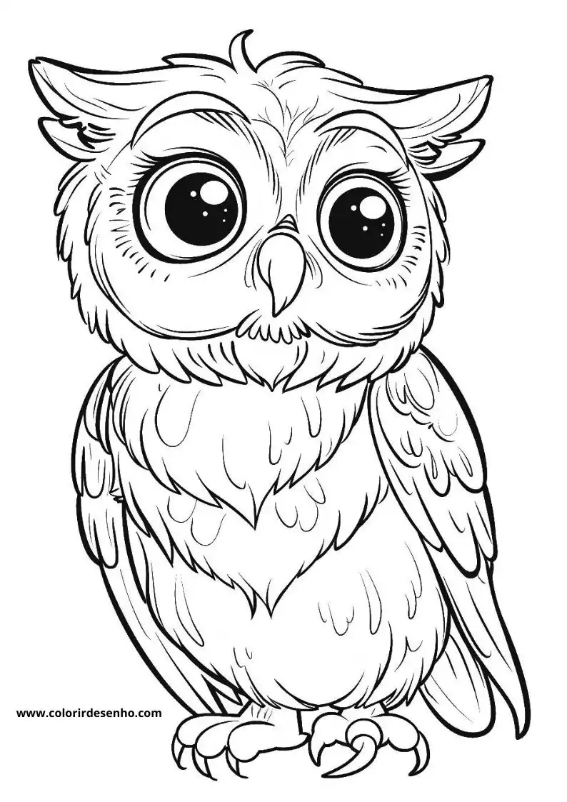 Printable Owl Coloring Pages 204