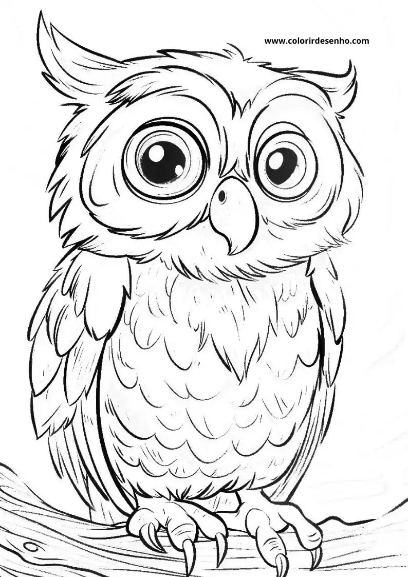 Printable Owl Coloring Pages 206