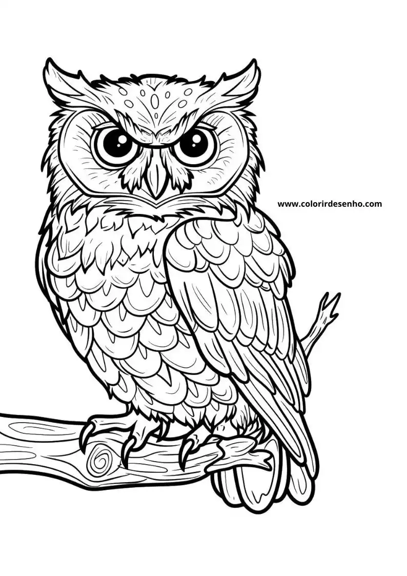 Printable Owl Coloring Pages 207