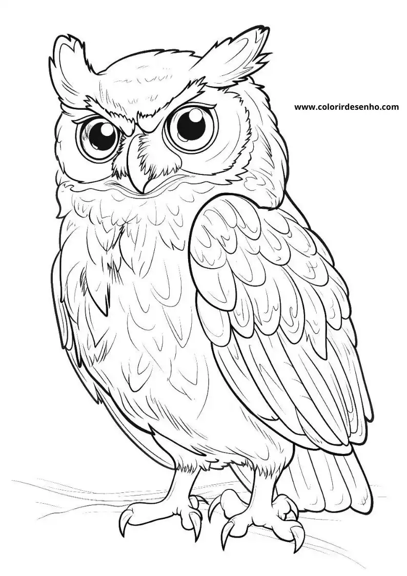 Printable Owl Coloring Pages 209