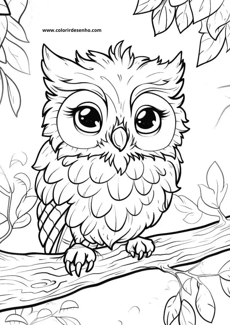 Printable Owl Coloring Pages 210