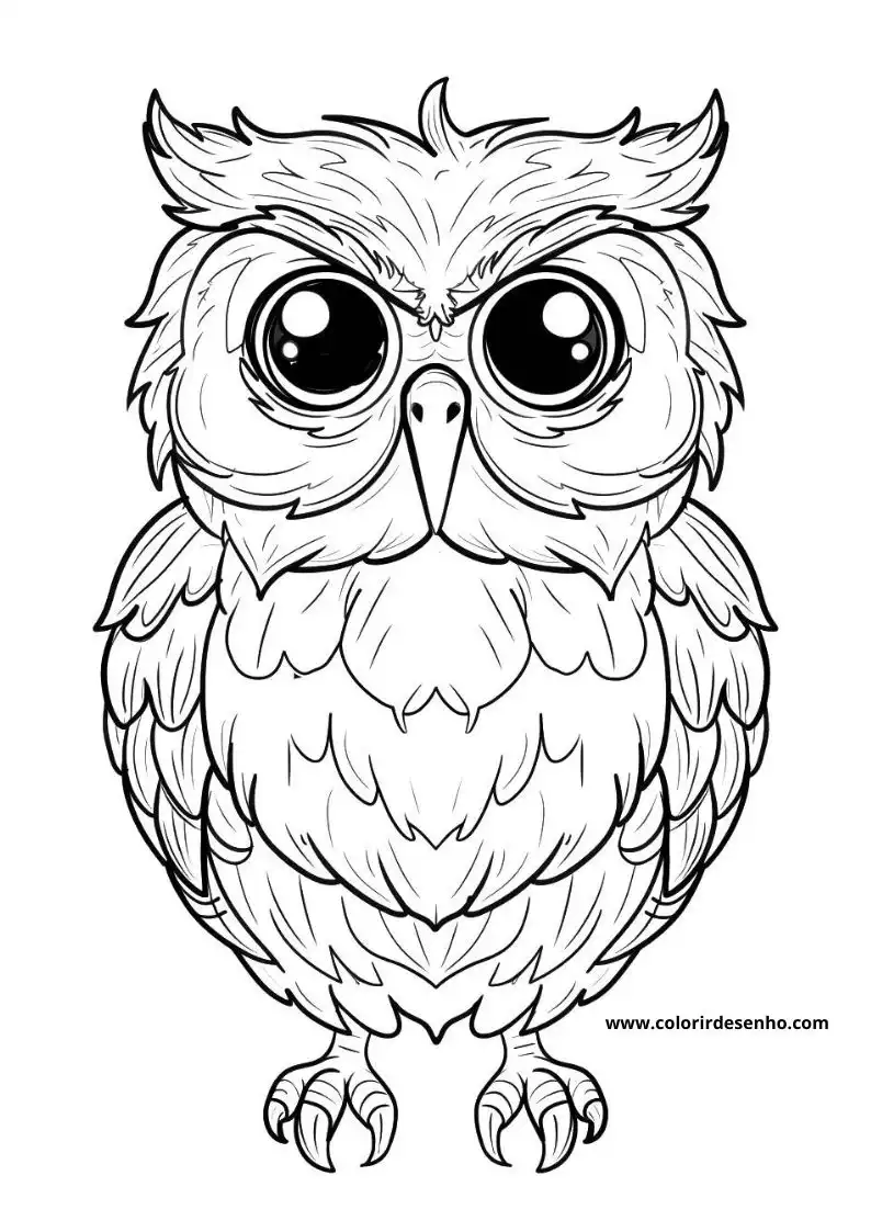 Printable Owl Coloring Pages 212