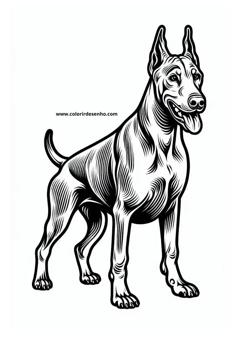 Dog and Puppy Coloring Pages 212