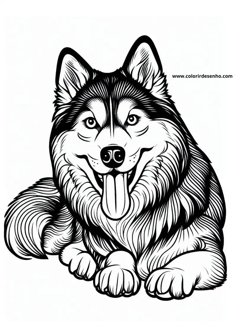 Dog and Puppy Coloring Pages 220