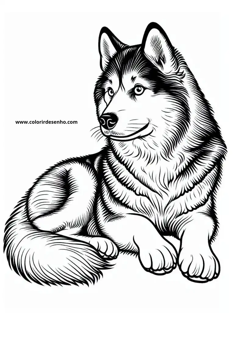 Dog and Puppy Coloring Pages 221