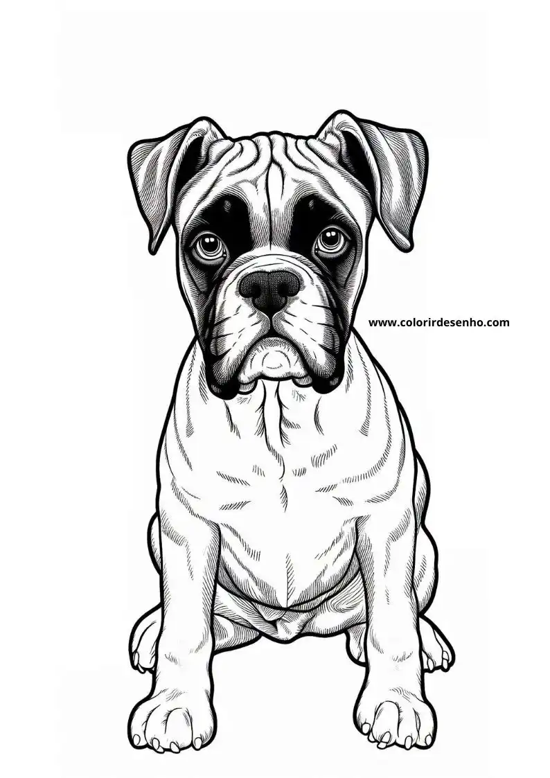 Dog and Puppy Coloring Pages 235