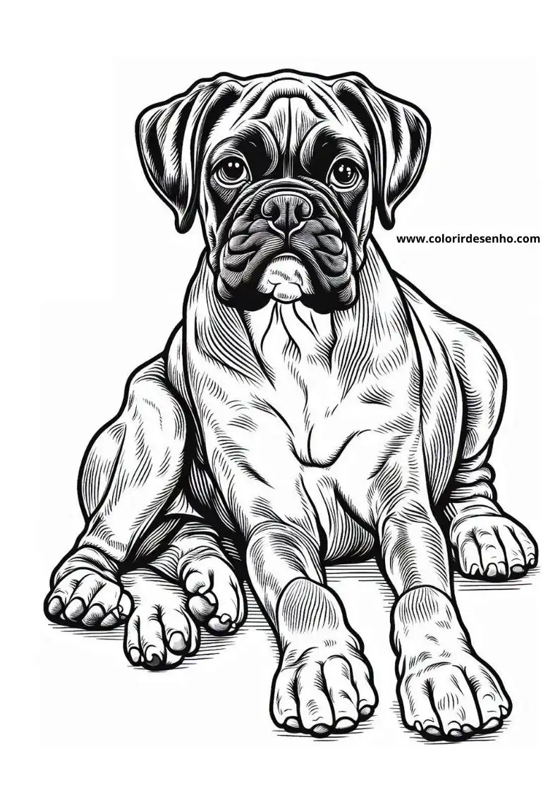 Dog and Puppy Coloring Pages 237