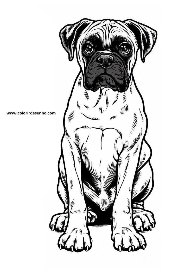 Dog and Puppy Coloring Pages 239