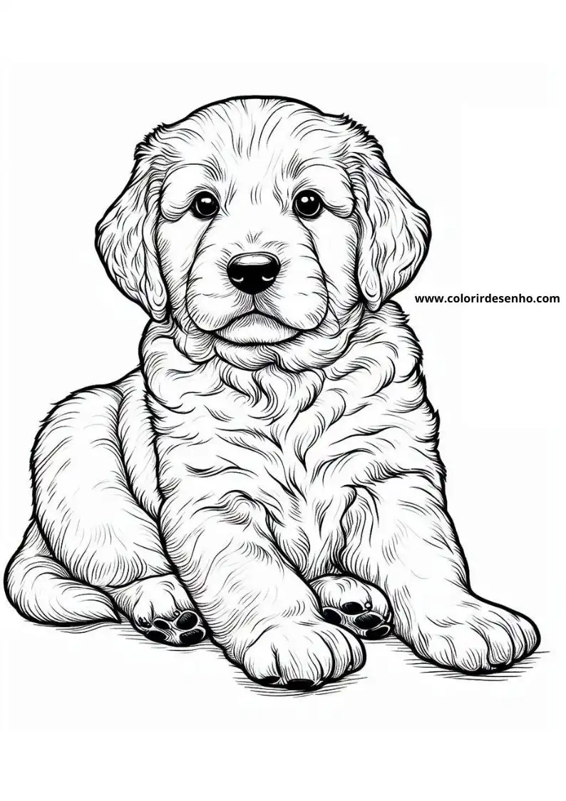 Dog and Puppy Coloring Pages 240