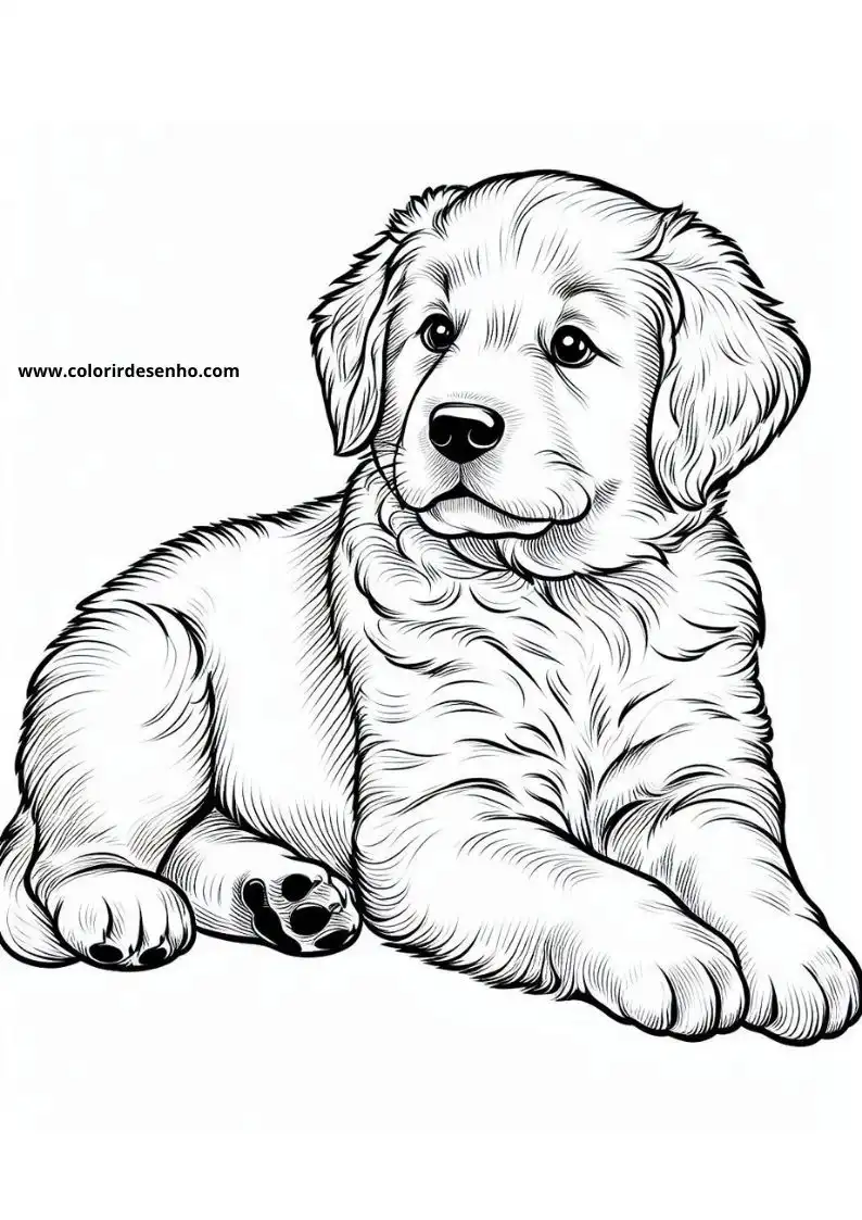 Dog and Puppy Coloring Pages 245