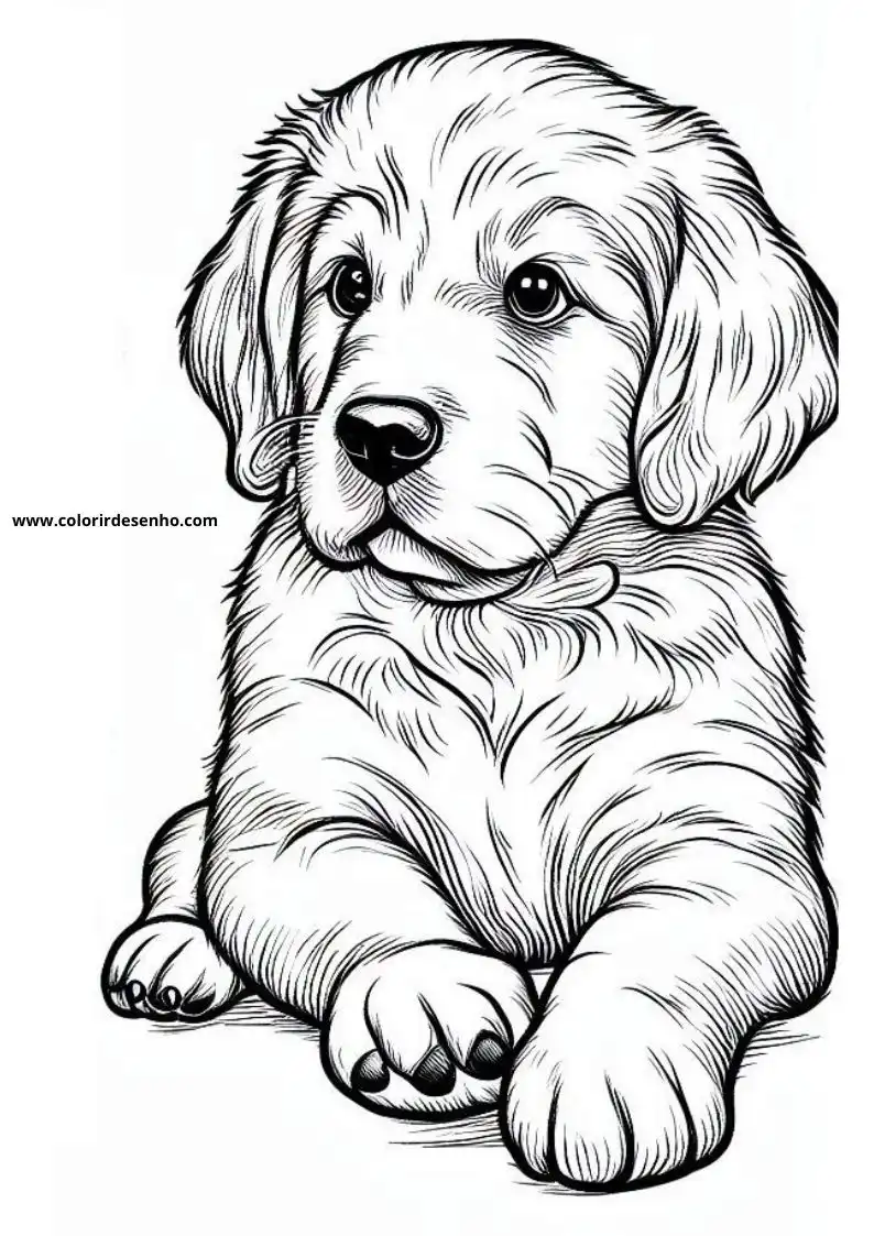 Dog and Puppy Coloring Pages 247