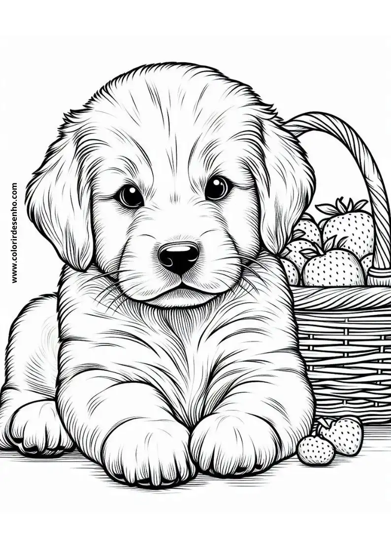 Dog and Puppy Coloring Pages 248