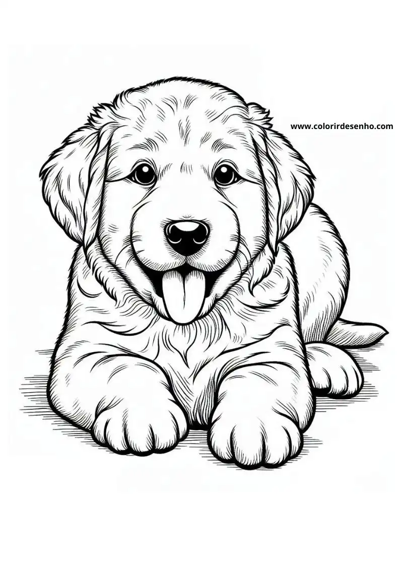 Dog and Puppy Coloring Pages 249