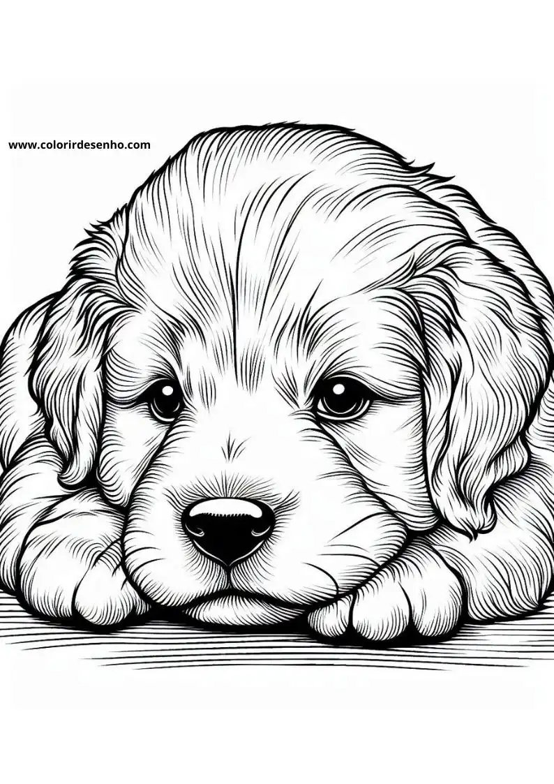 Dog and Puppy Coloring Pages 250