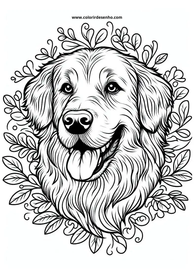 Dog and Puppy Coloring Pages 254