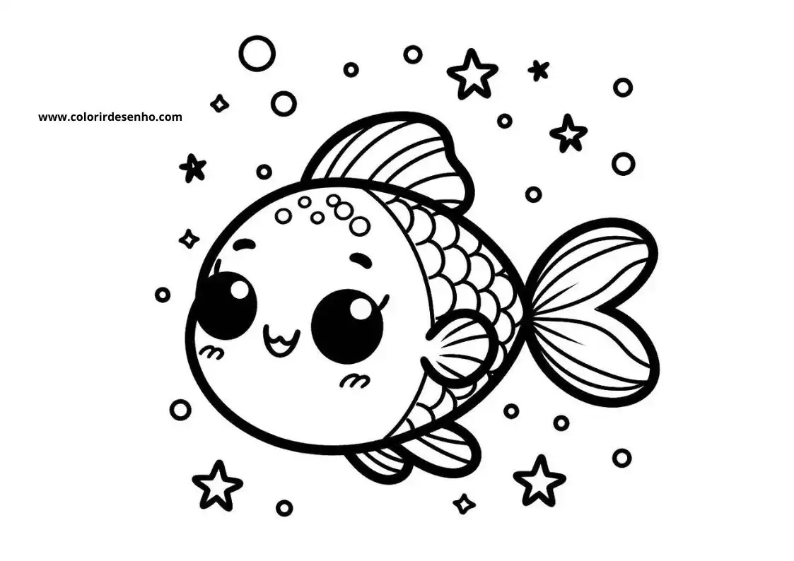 Desenho de Peixe para Colorir 56