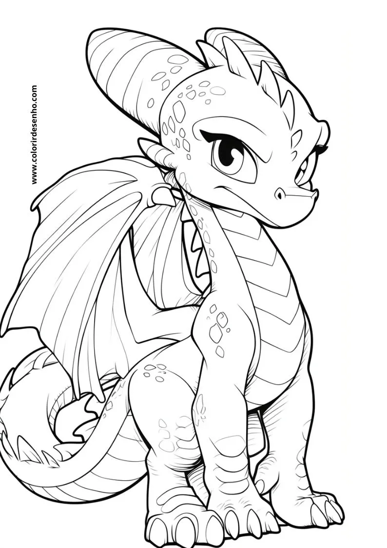 Dragon Coloring Pages 153