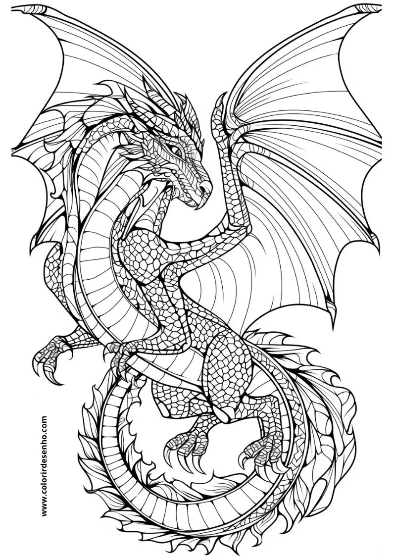 Dragon Coloring Pages 156