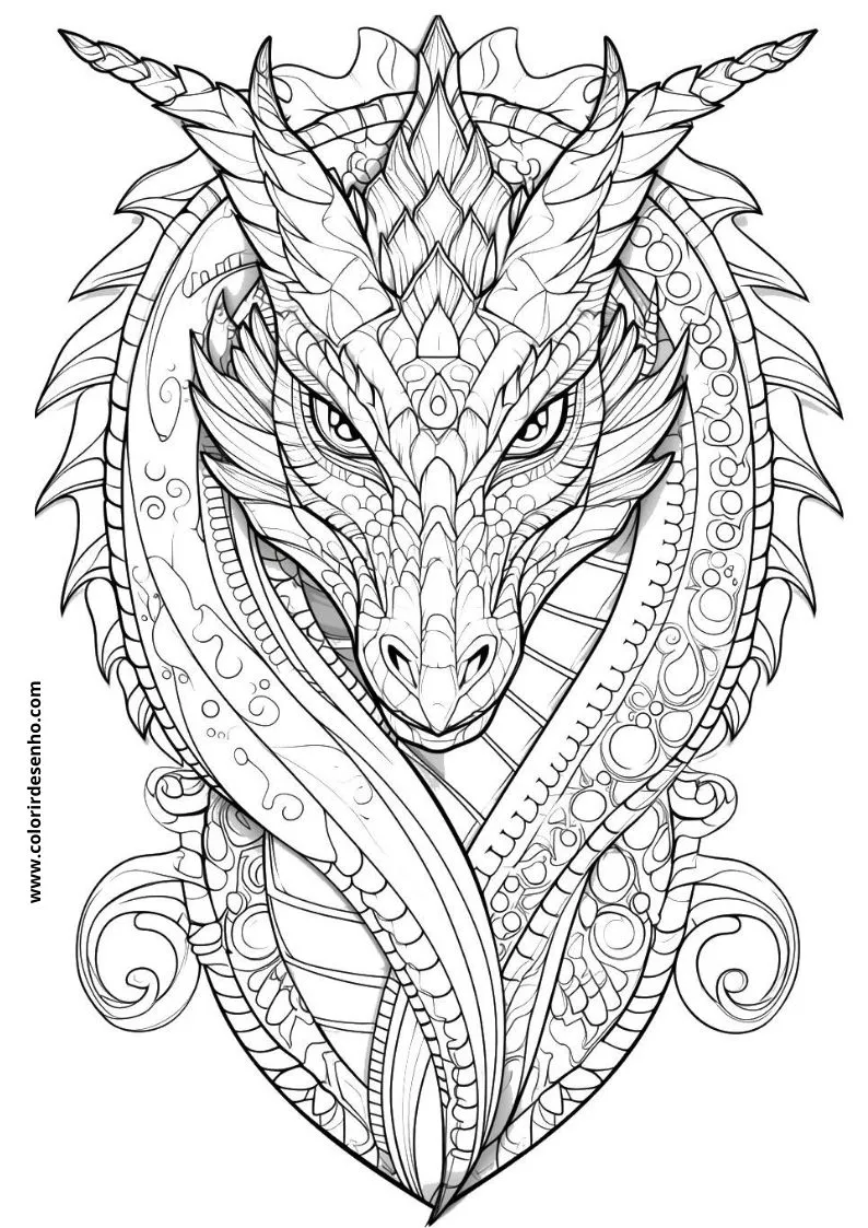 Dragon Coloring Pages 157