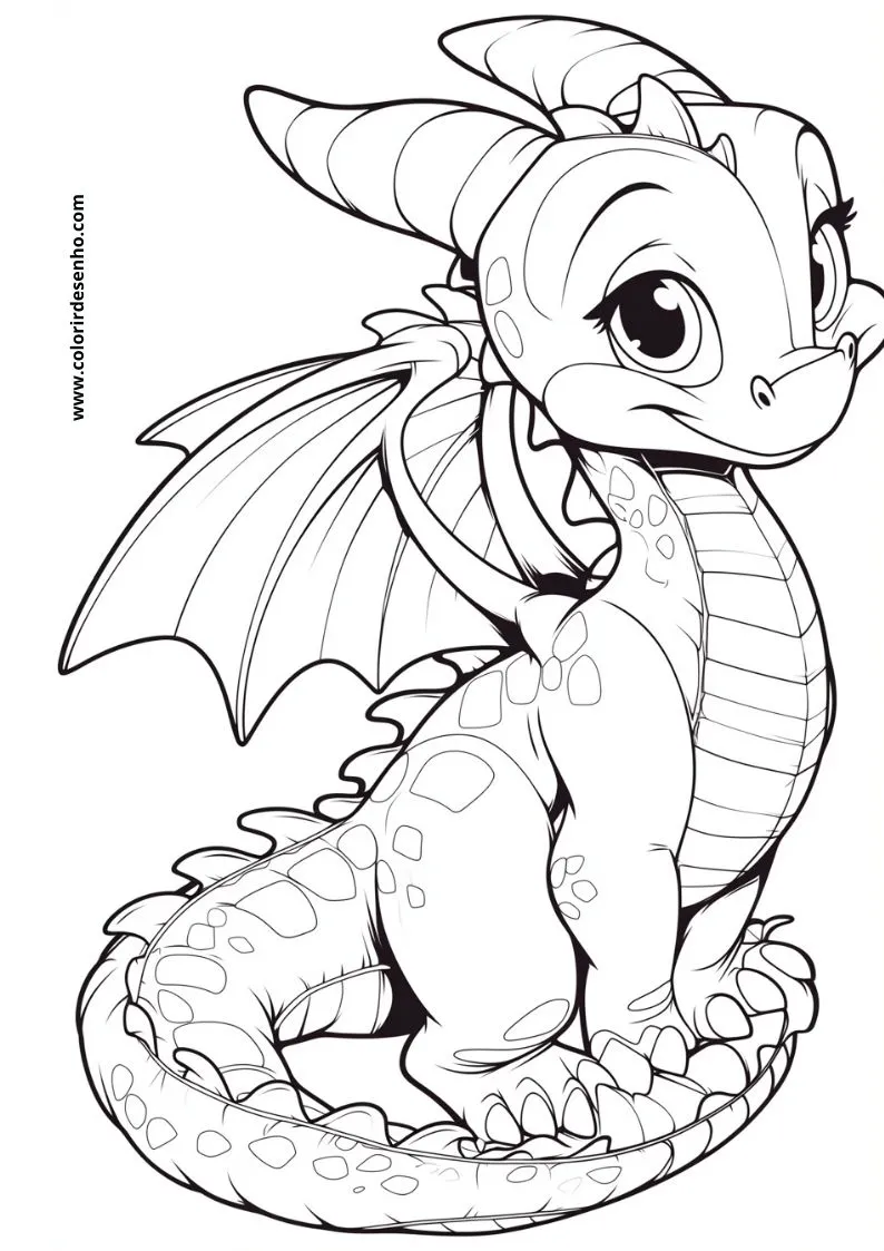 Dragon Coloring Pages 158