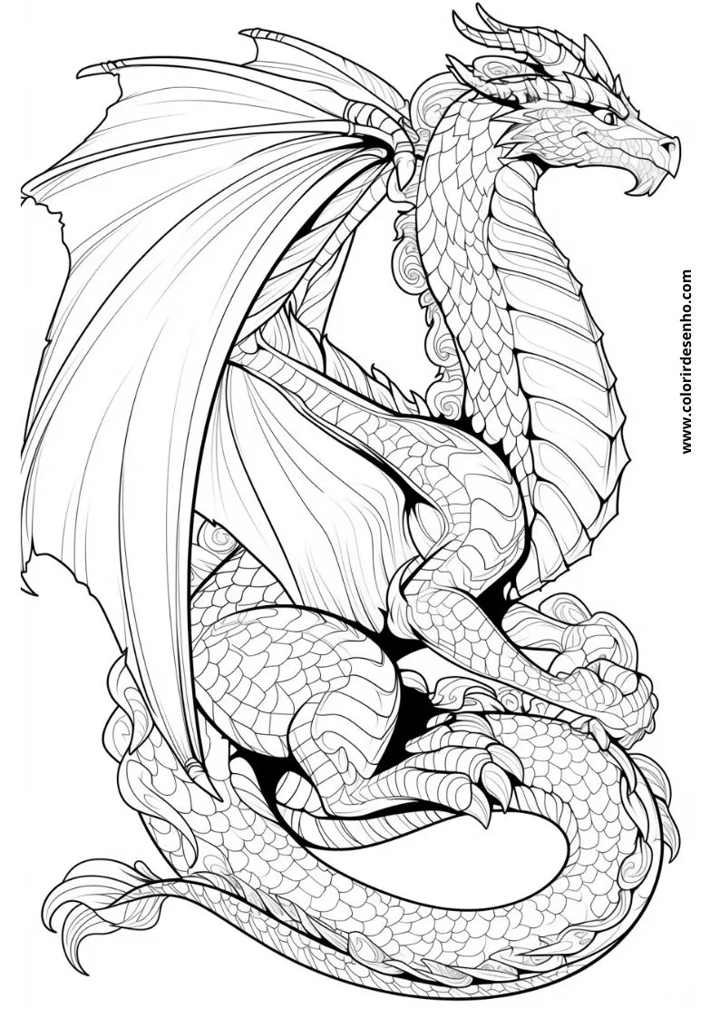 Dragon Coloring Pages 159