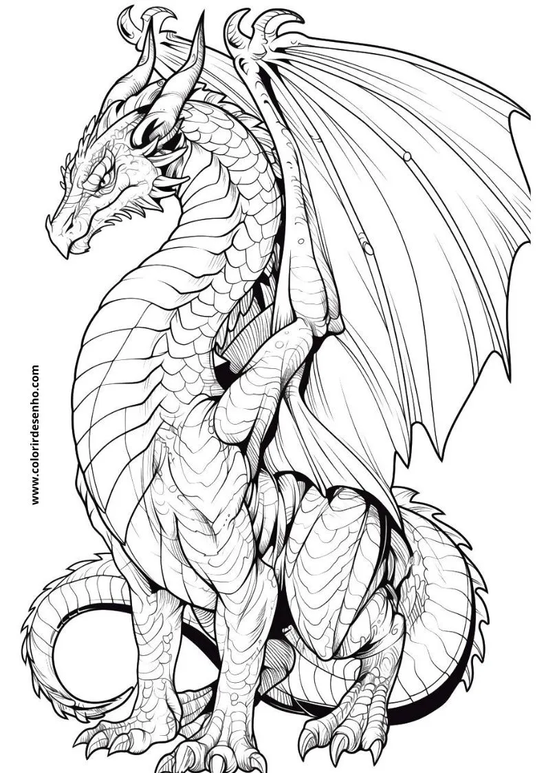 Dragon Coloring Pages 160