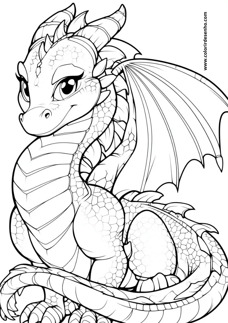 Dragon Coloring Pages 161