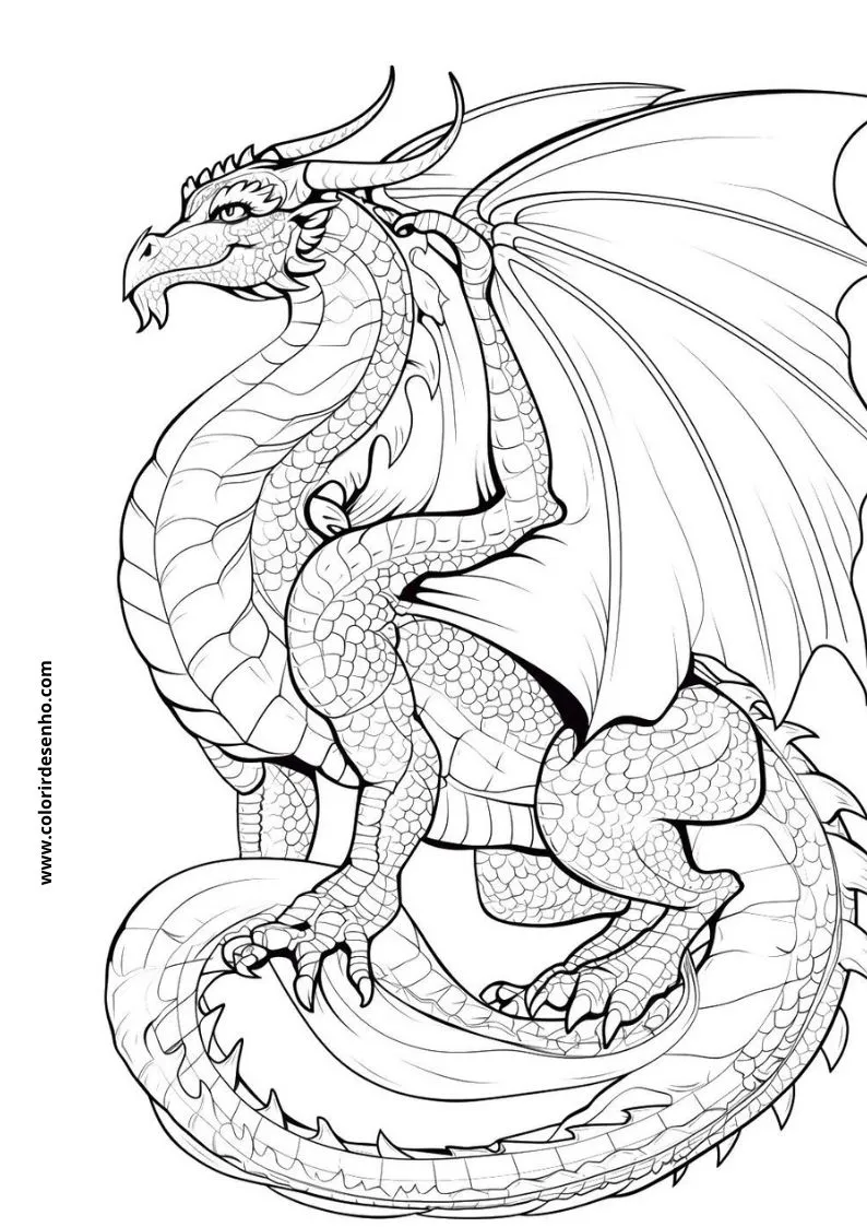 Dragon Coloring Pages 162