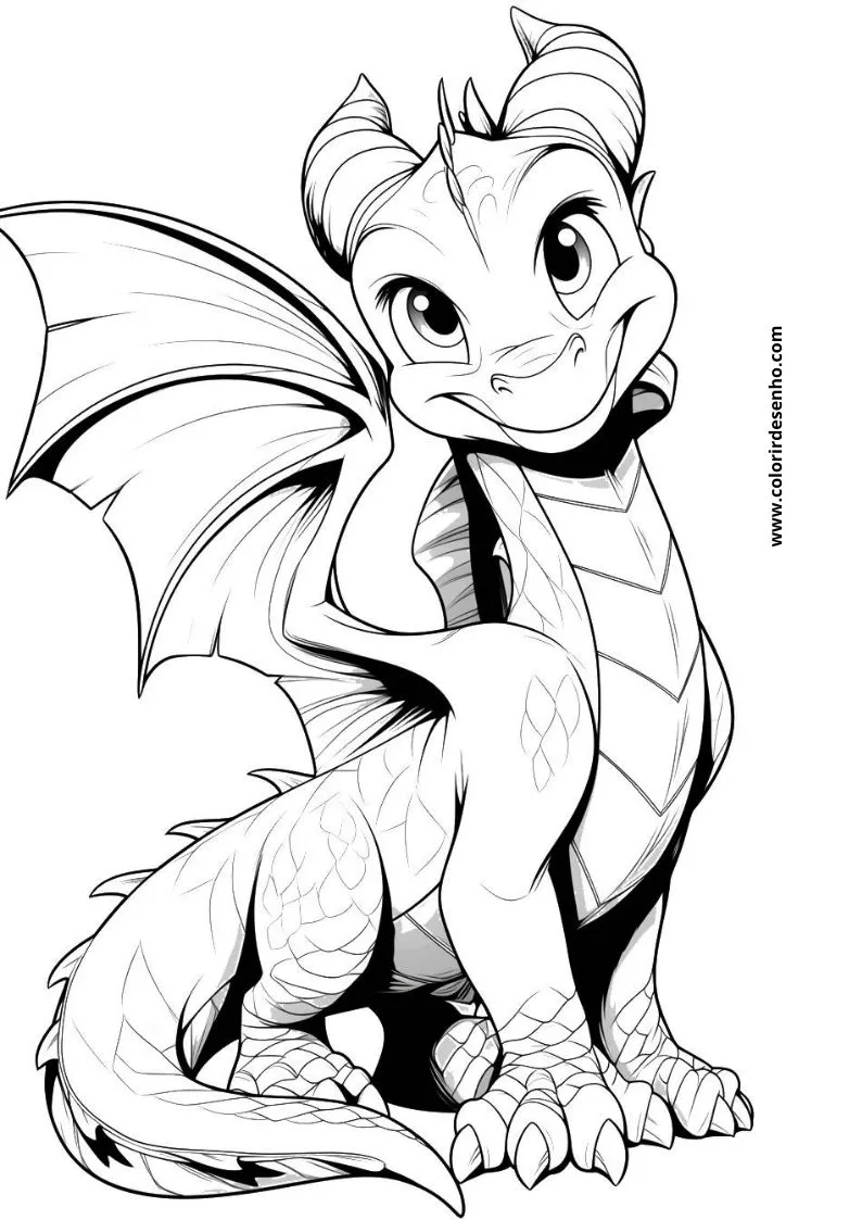 Dragon Coloring Pages 163